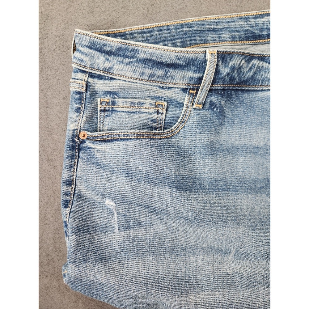 Old Navy Higher High-Rise Flare Jeans Plus Sz 24 Blue Denim Boho Festival NWT - Picture 9 of 13